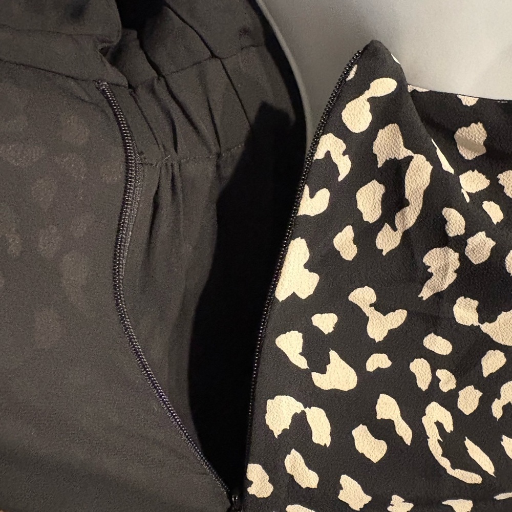 Bardot black ad white Leopard Print Wrap Dress size 6 - Picture 12 of 14